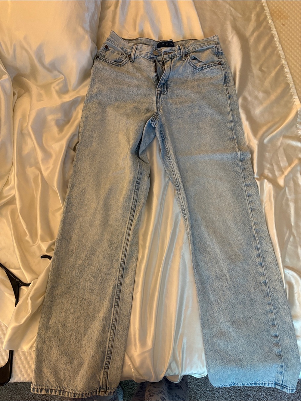 Aeropostale Light Blue Wide Leg Jeans